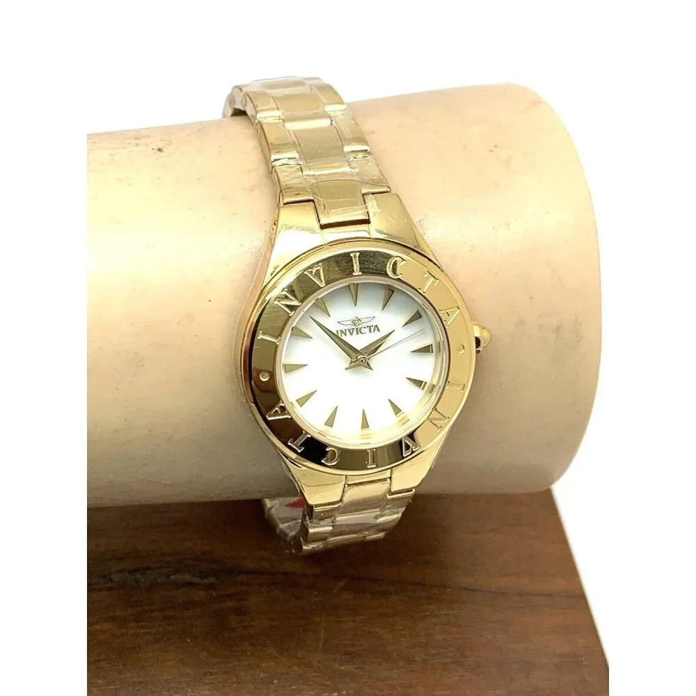 Invicta Women's Watch 39843 Wildflower Mother of Pearl Dial Gold Steel 2…